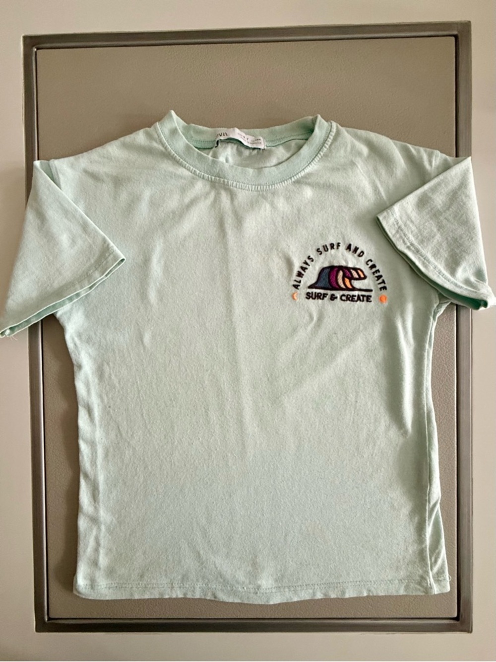 Surf & Create ZARA”s™ Classic Short-sleeve Graphic Tee Shirt | Size 6-7